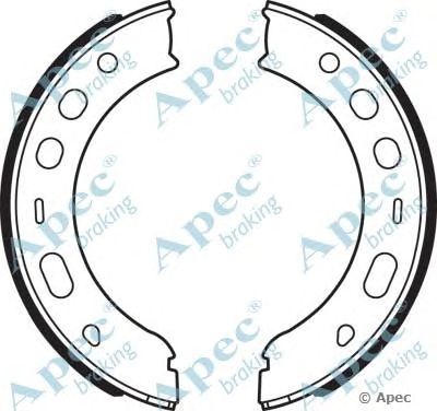APEC BRAKING shu726 -  Комплект тормозных колодок